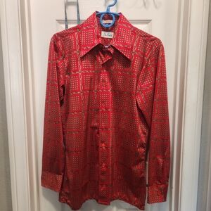 Bullock's vintage nylon shirt size m
